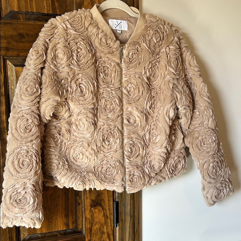 Women's Tan Floral Jacket